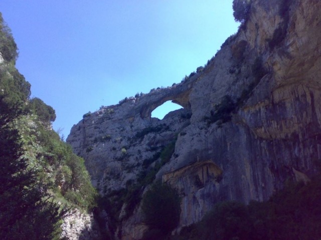  Vista del cima del burrone